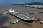 An oil tanker arrives at Zhoushan port in Zhejiang Province on April 10. Asia is currently in the midst of the peak refinery maintenance season that runs over March and April.