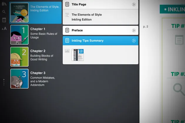 The Inkling e-publishing iPad app