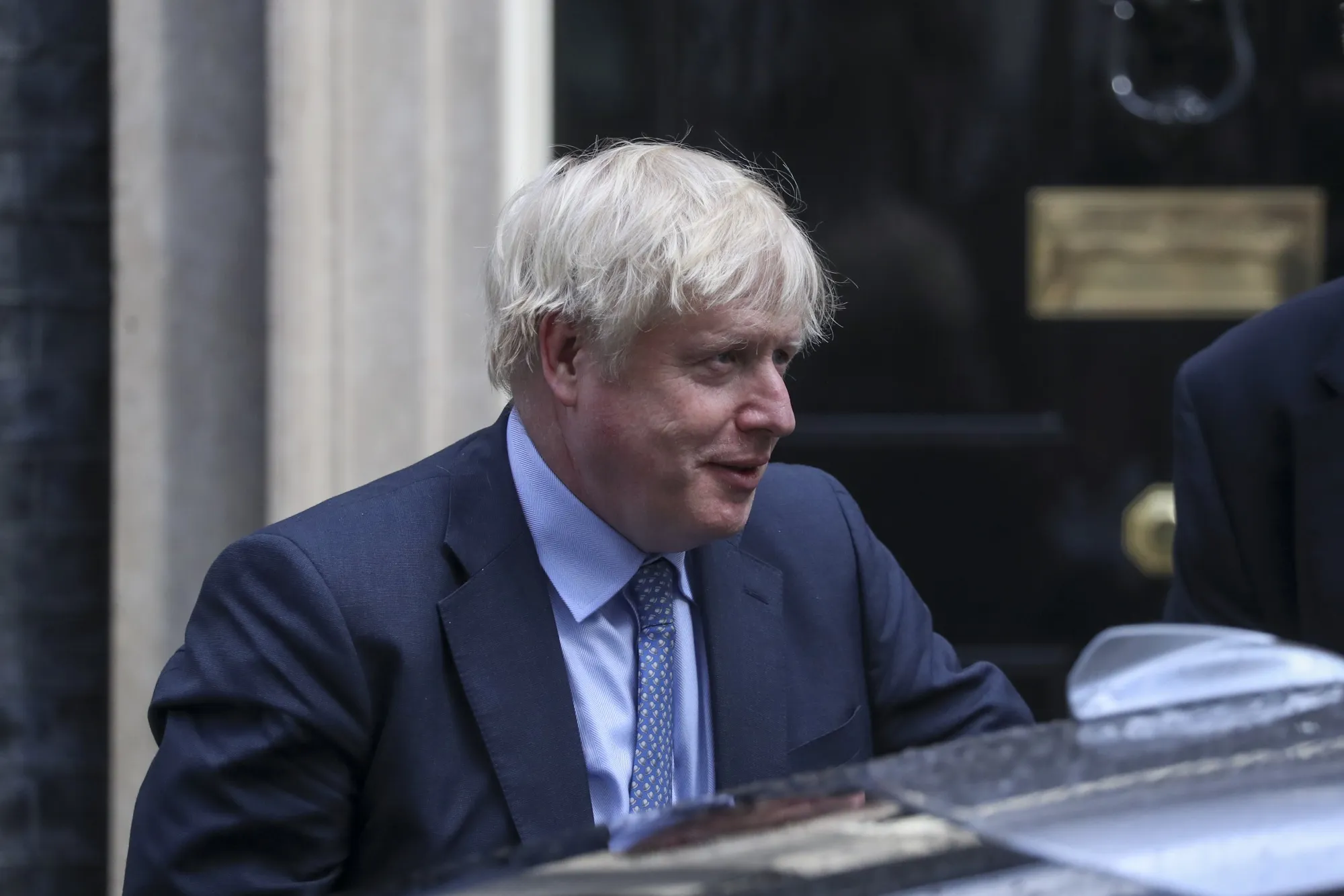 Boris Johnson departs 10 Downing Street on Sept. 4.