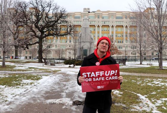 ‘We’re Overwhelmed:’ Nurses Strike Across the U.S. to Protest Covid Working Conditions