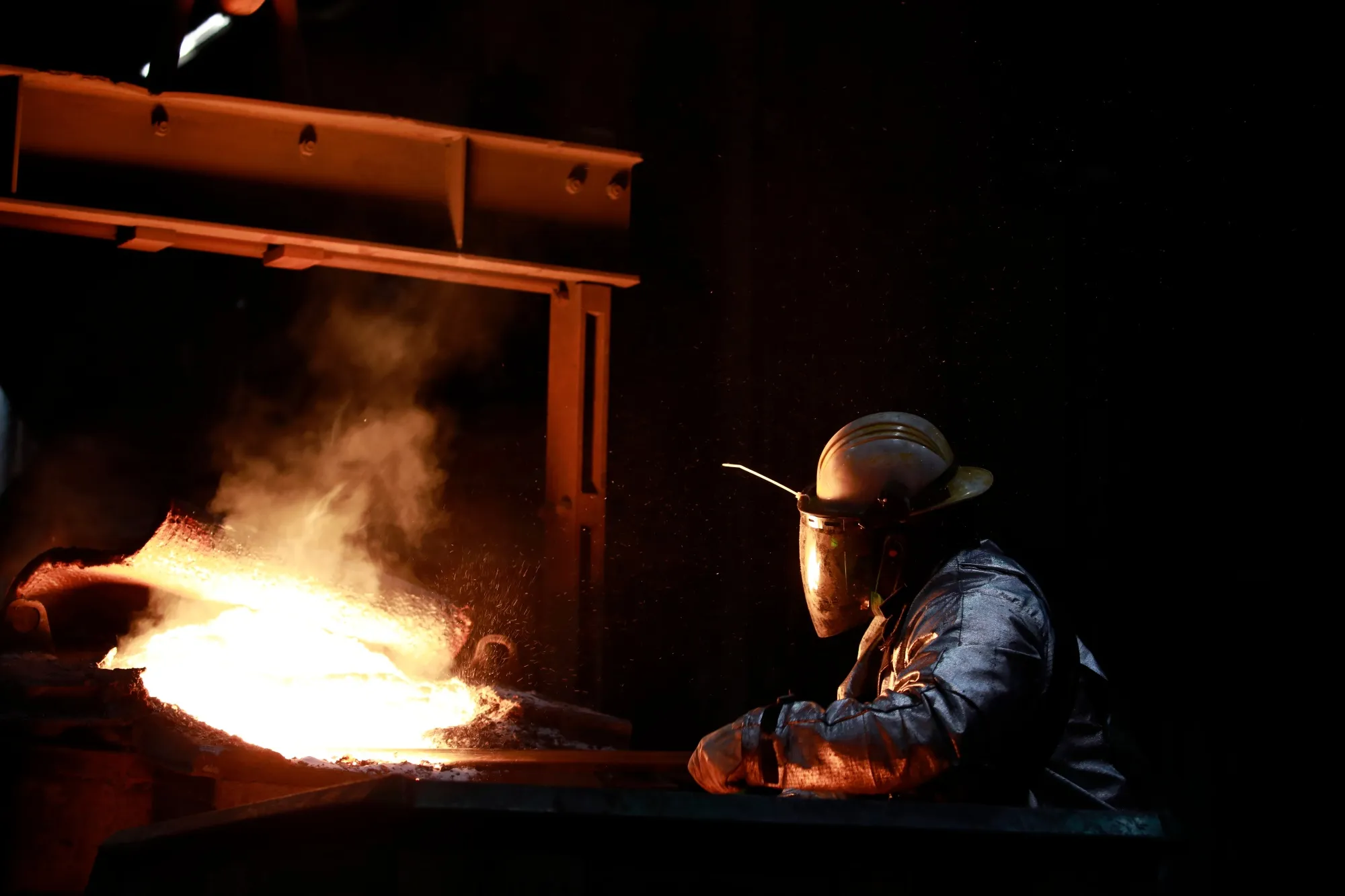 Factories fired up again.