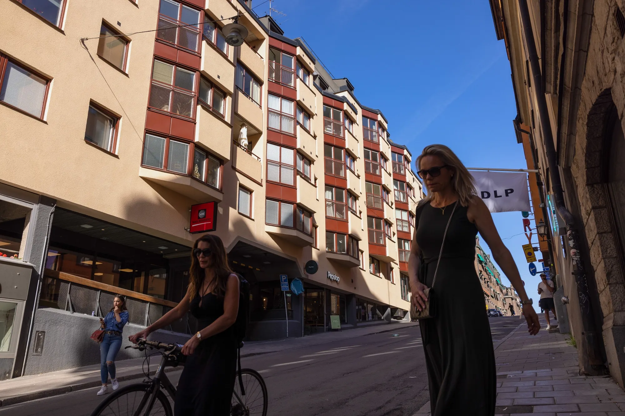 Residential apartment blocks in Stockholm.