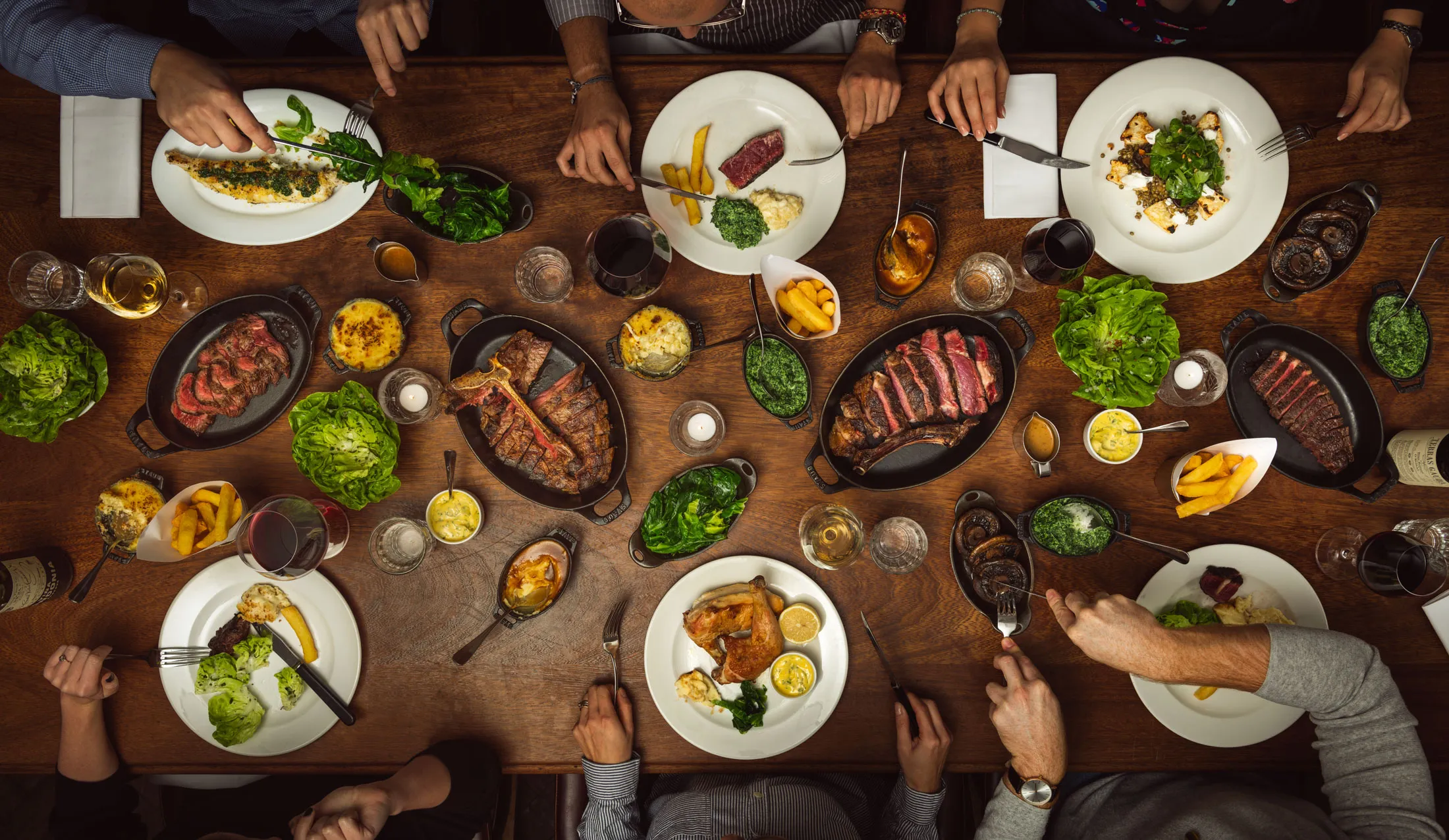 Expect aged beef, lots of it, and cocktails at Hawksmoor.