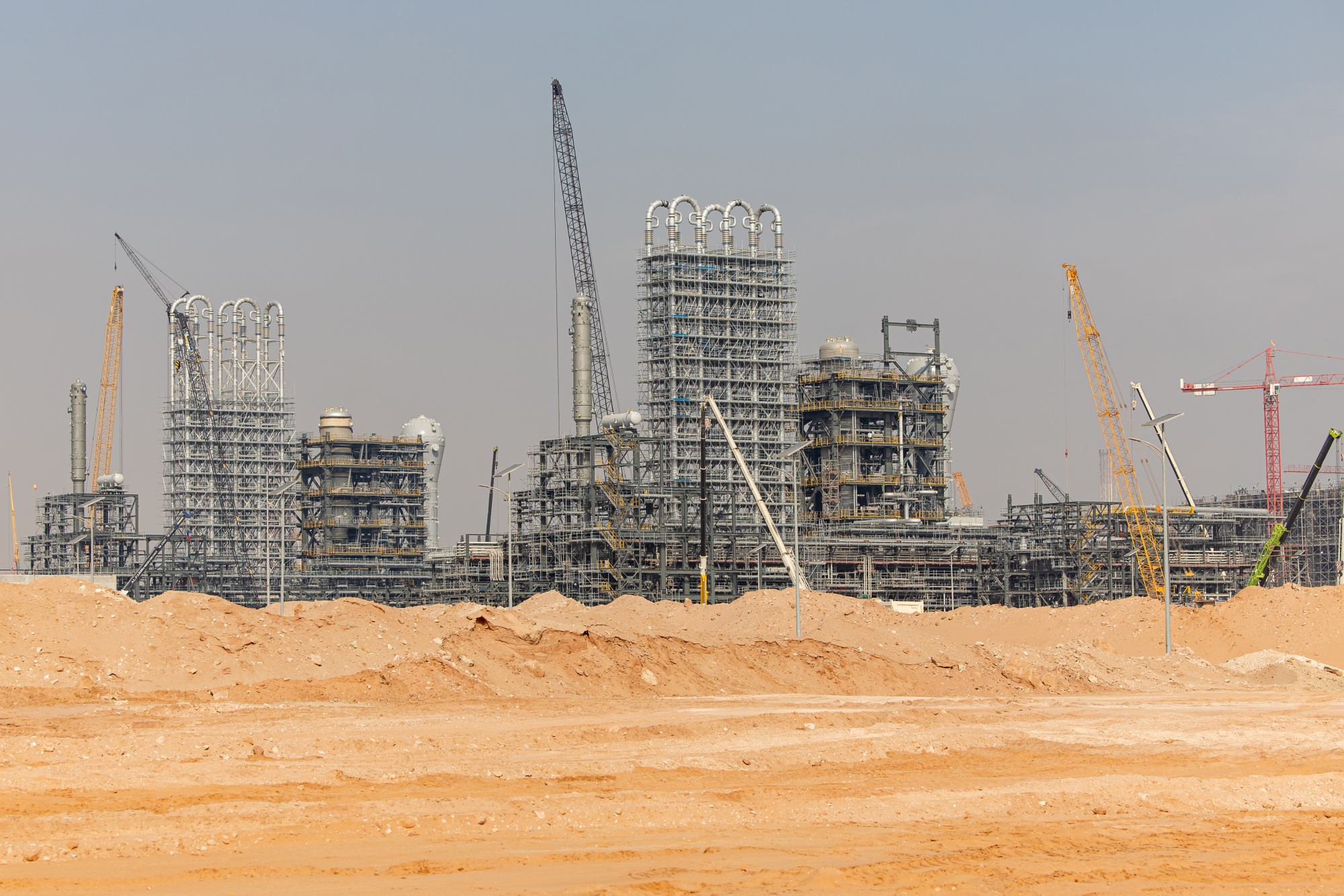 The Ruwais refinery complex under construction in Al Ruwais, United Arab Emirates.