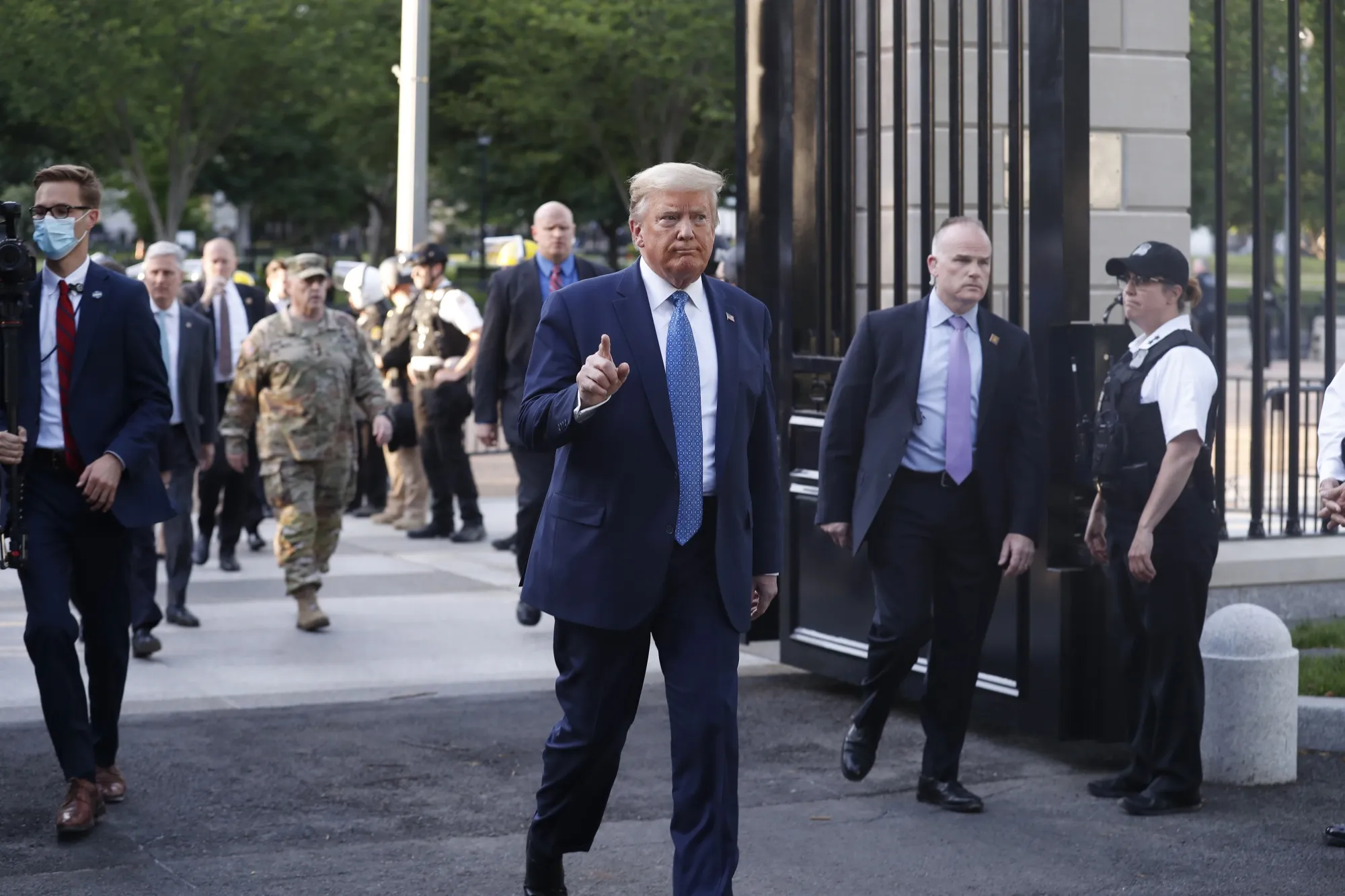 President Donald Trump returns to the White House.&nbsp;