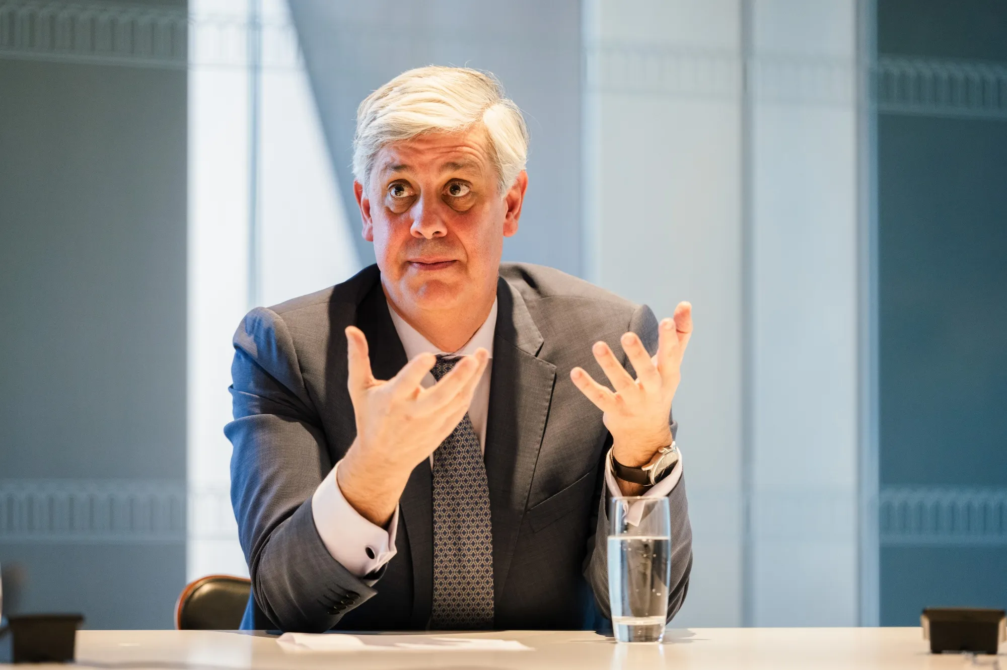 Portugal's central bank governor Mario Centeno