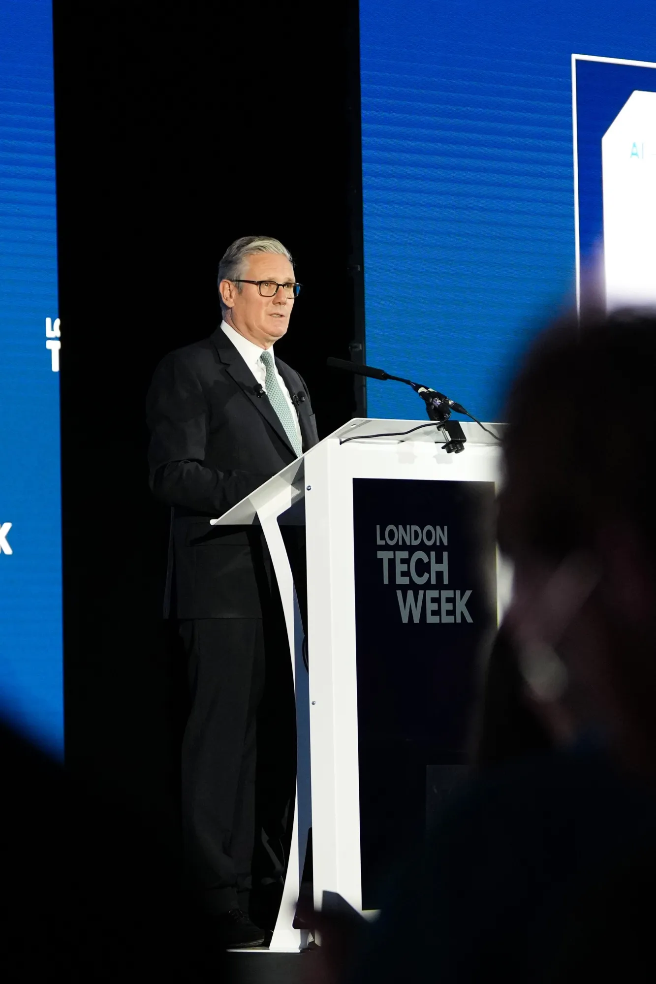 Keir Starmer gives tech firms an ultimatum over explicit images during a speech on June 8, 2026.