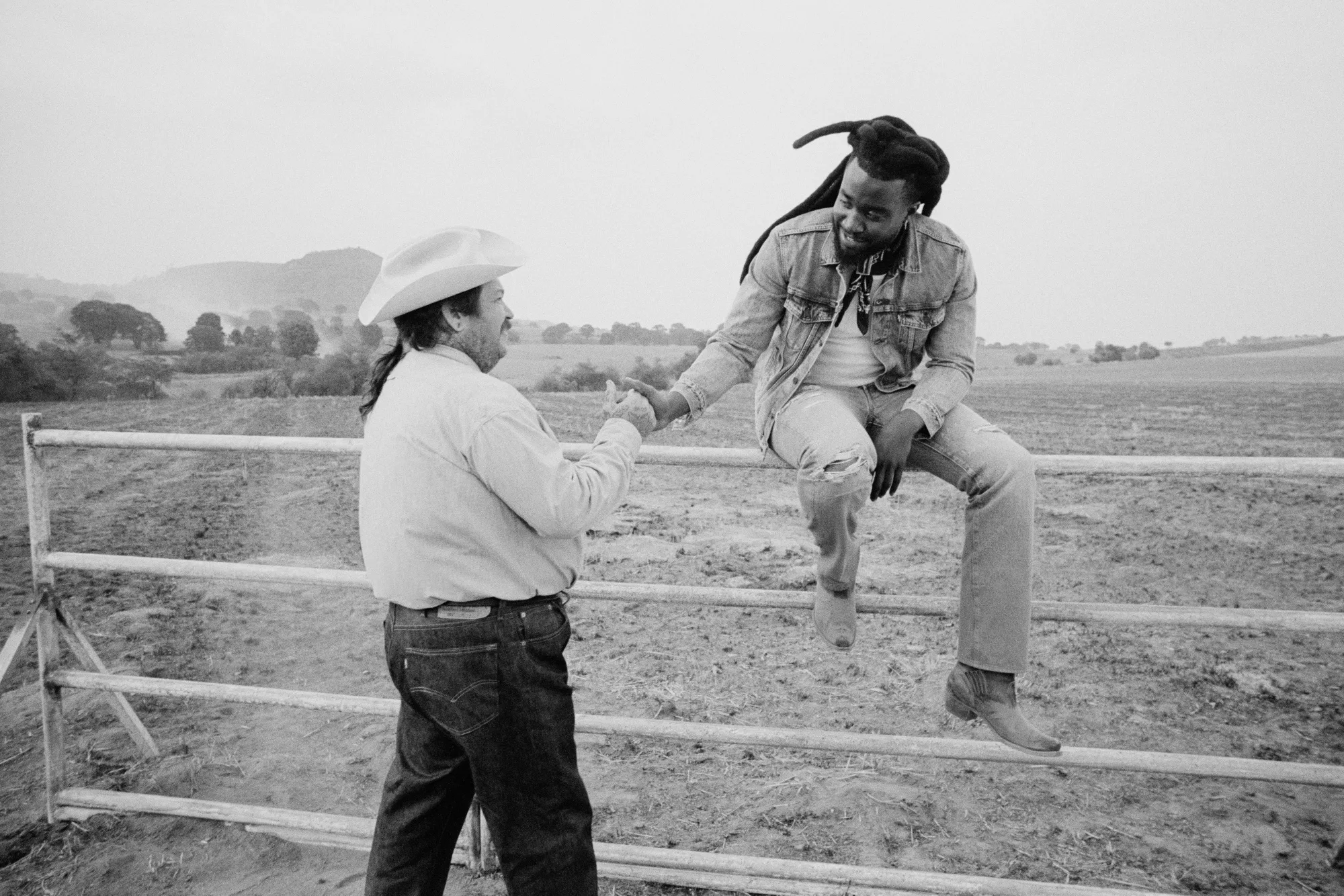 Chef and actor Matty Matheson (left) and&nbsp;musician Shaboozey will be the faces of the new campaign, which features both on horseback.