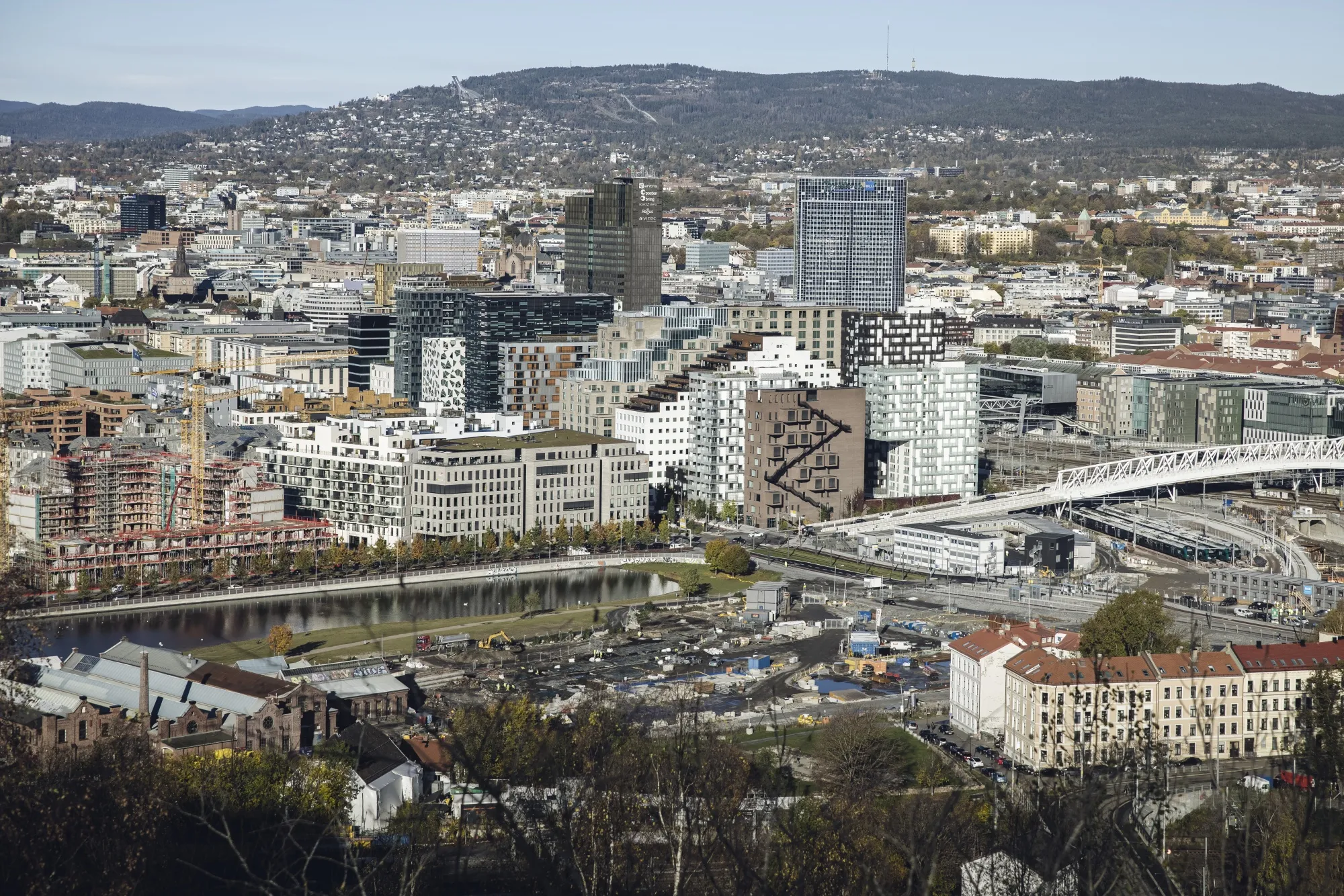 The city skyline of Oslo.