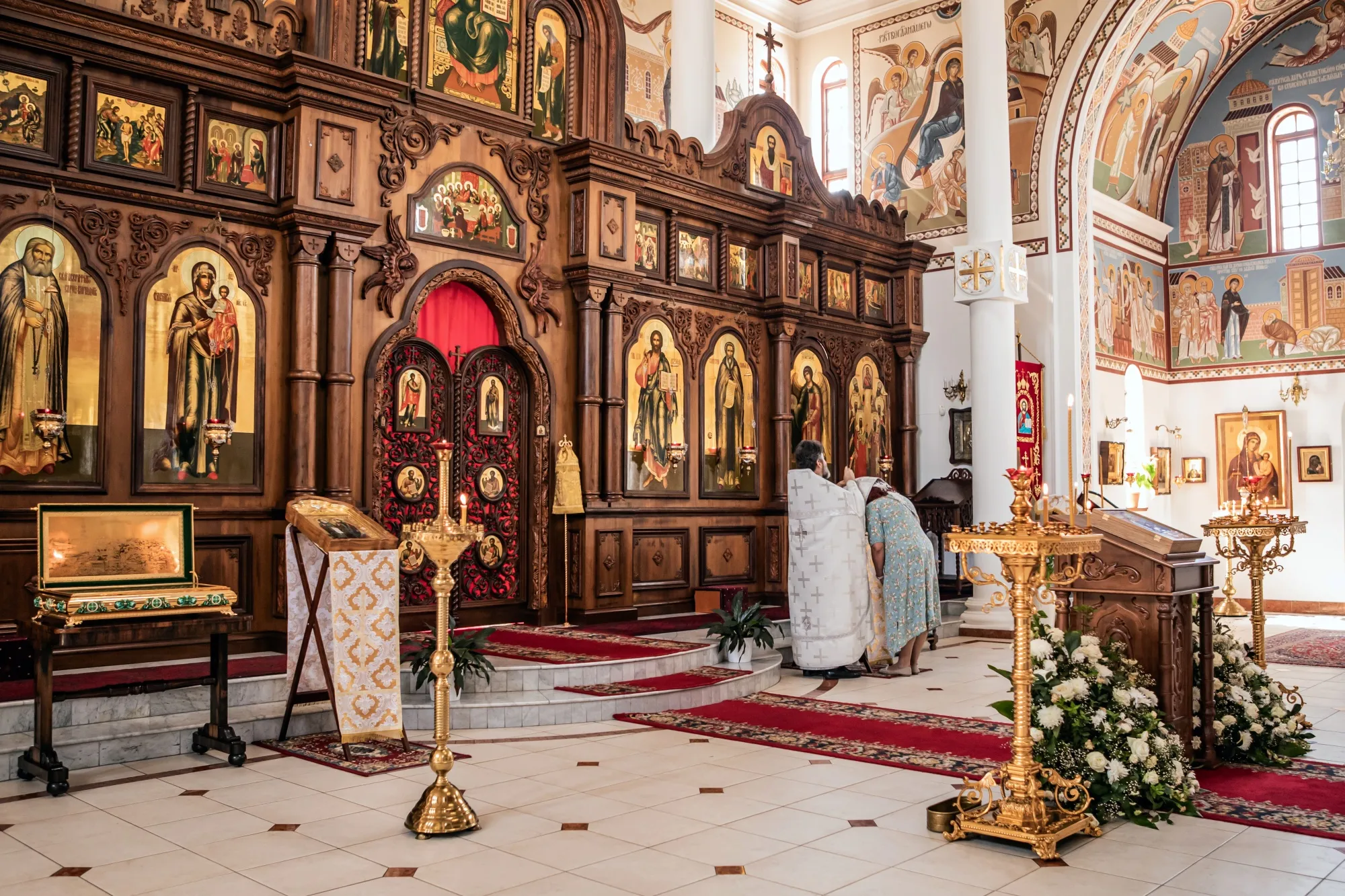 A Sunday service at the Cathedral of St. Sergius of Radonezh on Johannesburg’s outskirts.