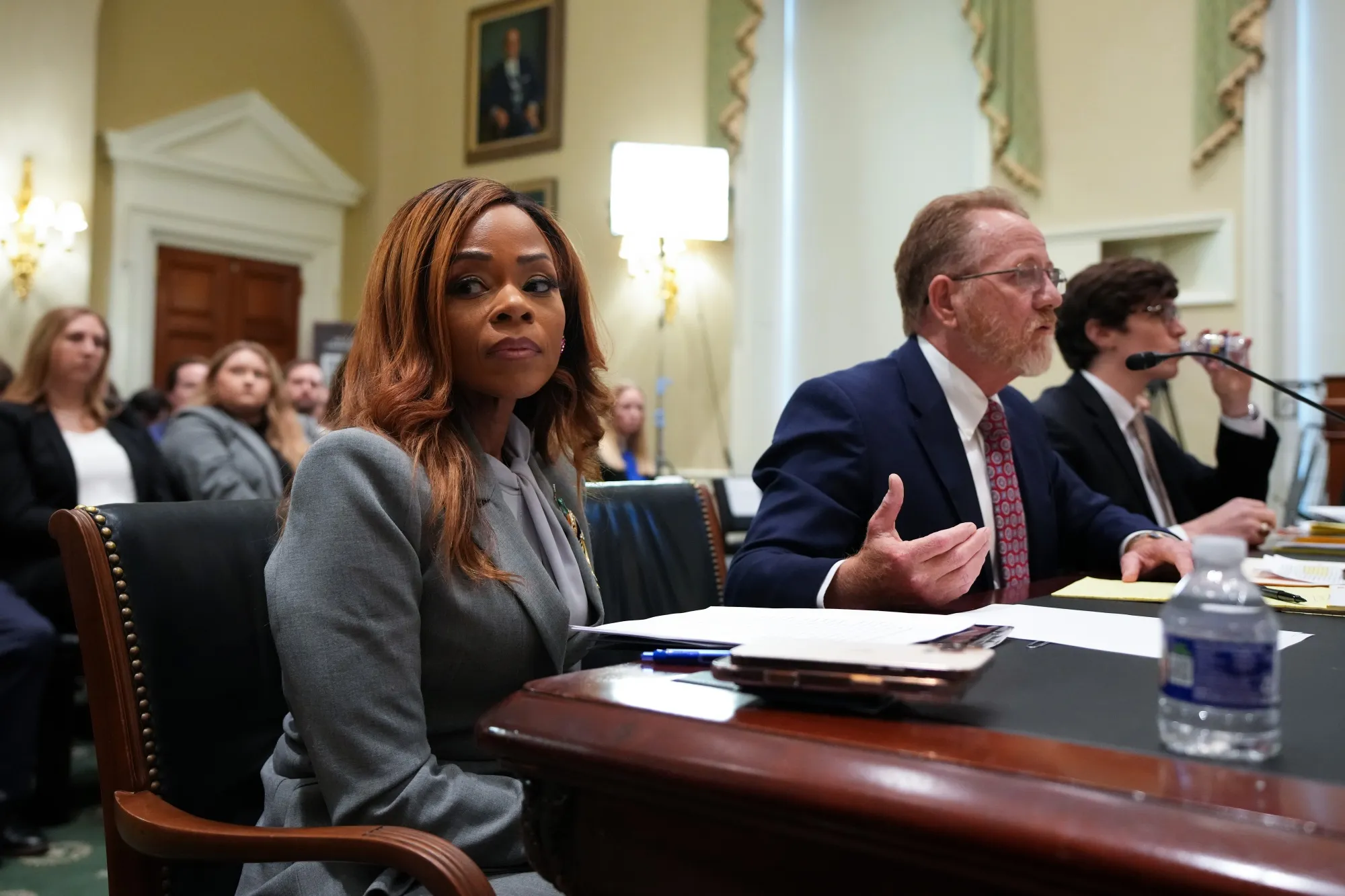 Cherfilus-McCormick&nbsp;appears for a hearing of the House Ethics Committee&nbsp;on March 26.