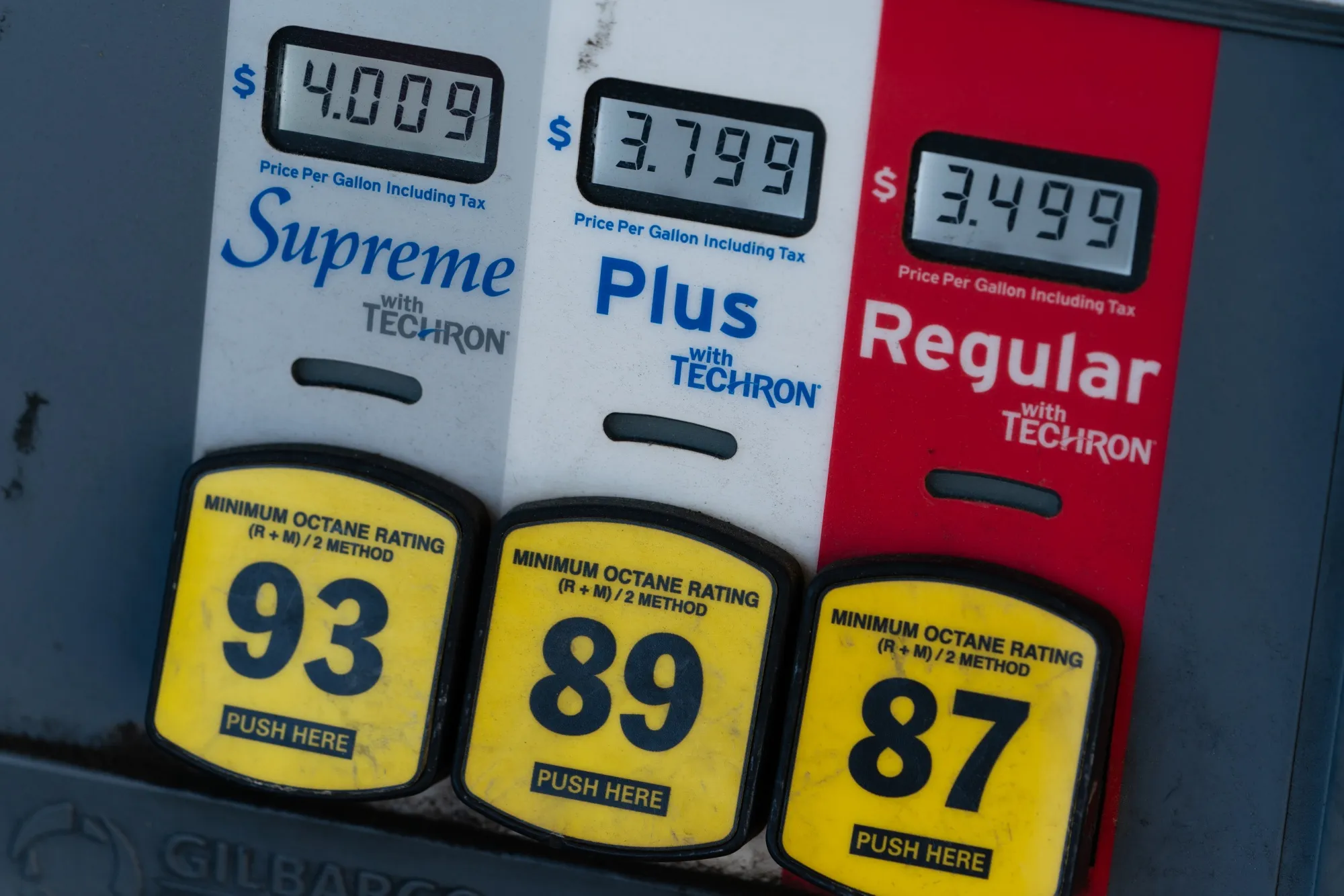 A gas pump in Atlanta, on May 13, a few days after a criminal hack shut down the Colonial pipeline.