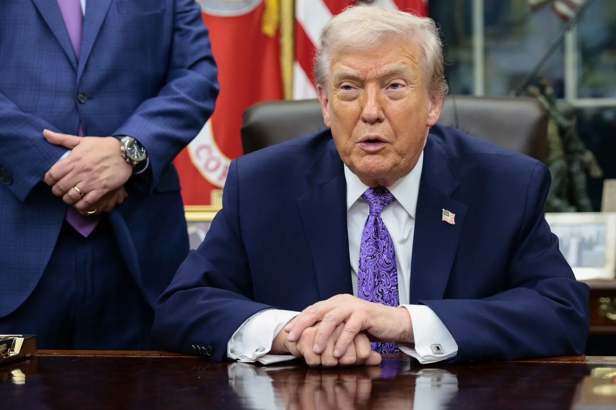 Donald Trump in the Oval Office on Dec. 11.