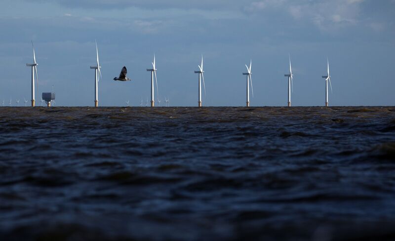 Britain plans to build 50 gigawatts of offshore wind farms this decade.