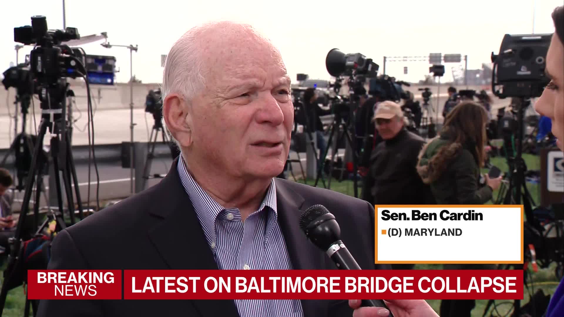 Watch Senator Cardin Optimistic About Key Bridge Rebuild Funds - Bloomberg