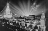 Lighted Grounds at Panama Pacific Exposition
