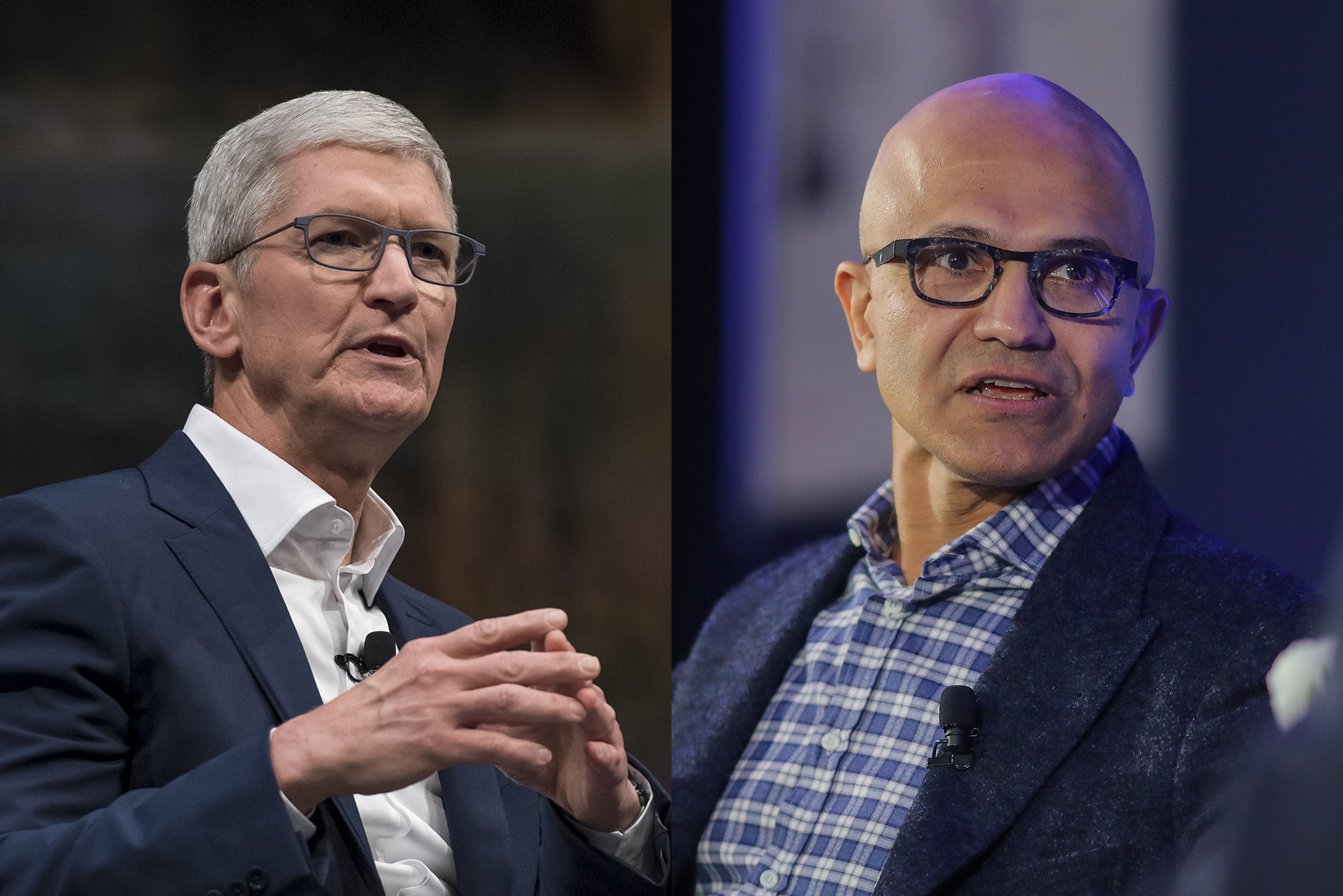 Tim Cook and Satya Nadella