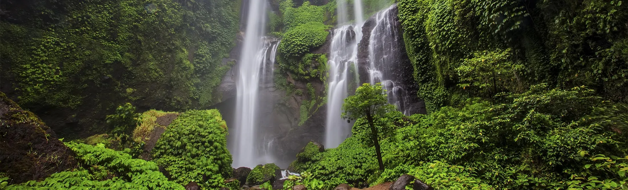 Sekumpul Waterfalls in Bali, Indonesia
