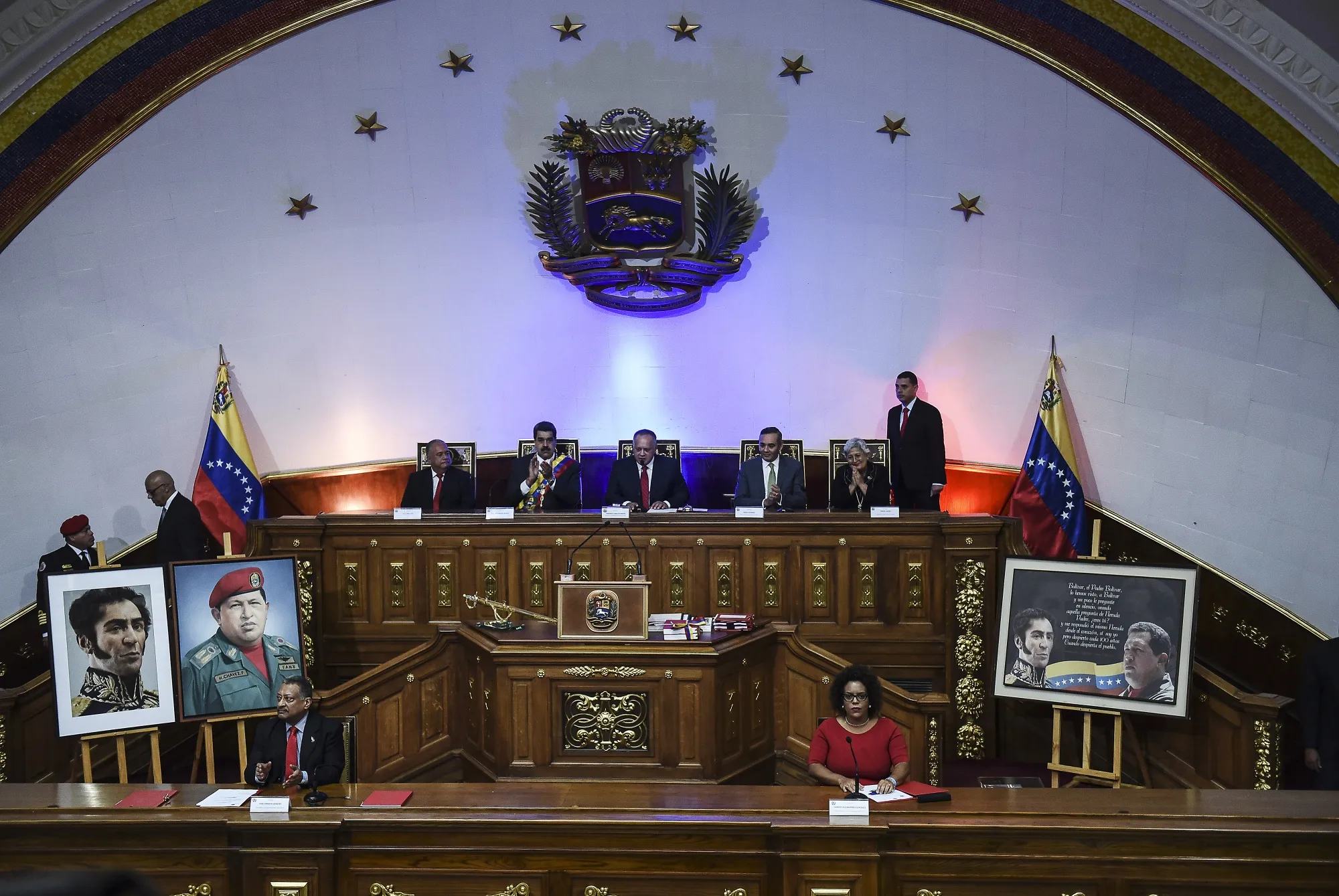 Maduro prepares to deliver his state of the union address at the Constituent National Assembly on Jan. 14. The Constituent National Assembly approved a value-added tax for 70% of transactions that occur in dollars.