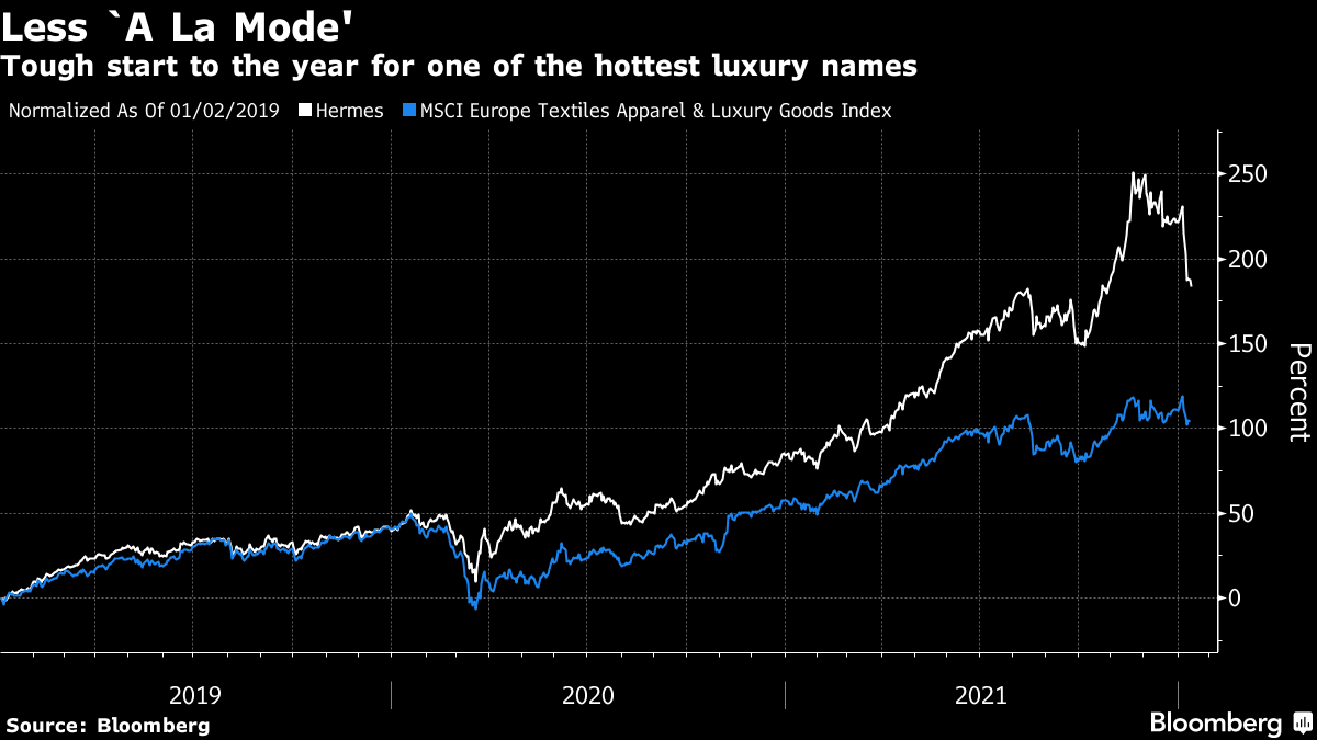 Hermes (RMS:FP) Stock Price Slumps as Bottlenecks Hinder Sales of Birkin  Bags - Bloomberg