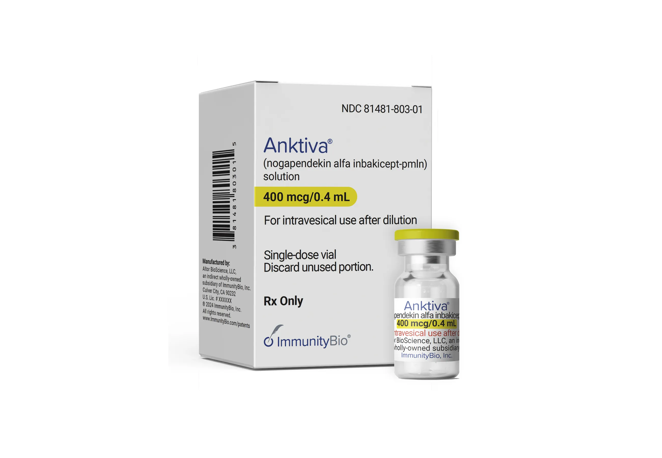 ImmunityBio Inc.’s bladder cancer drug Anktiva.