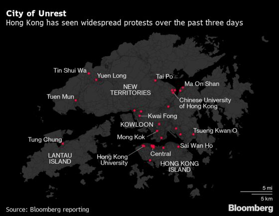 Citi Banker’s Arrest in Hong Kong Caps Wave of Protest Warnings
