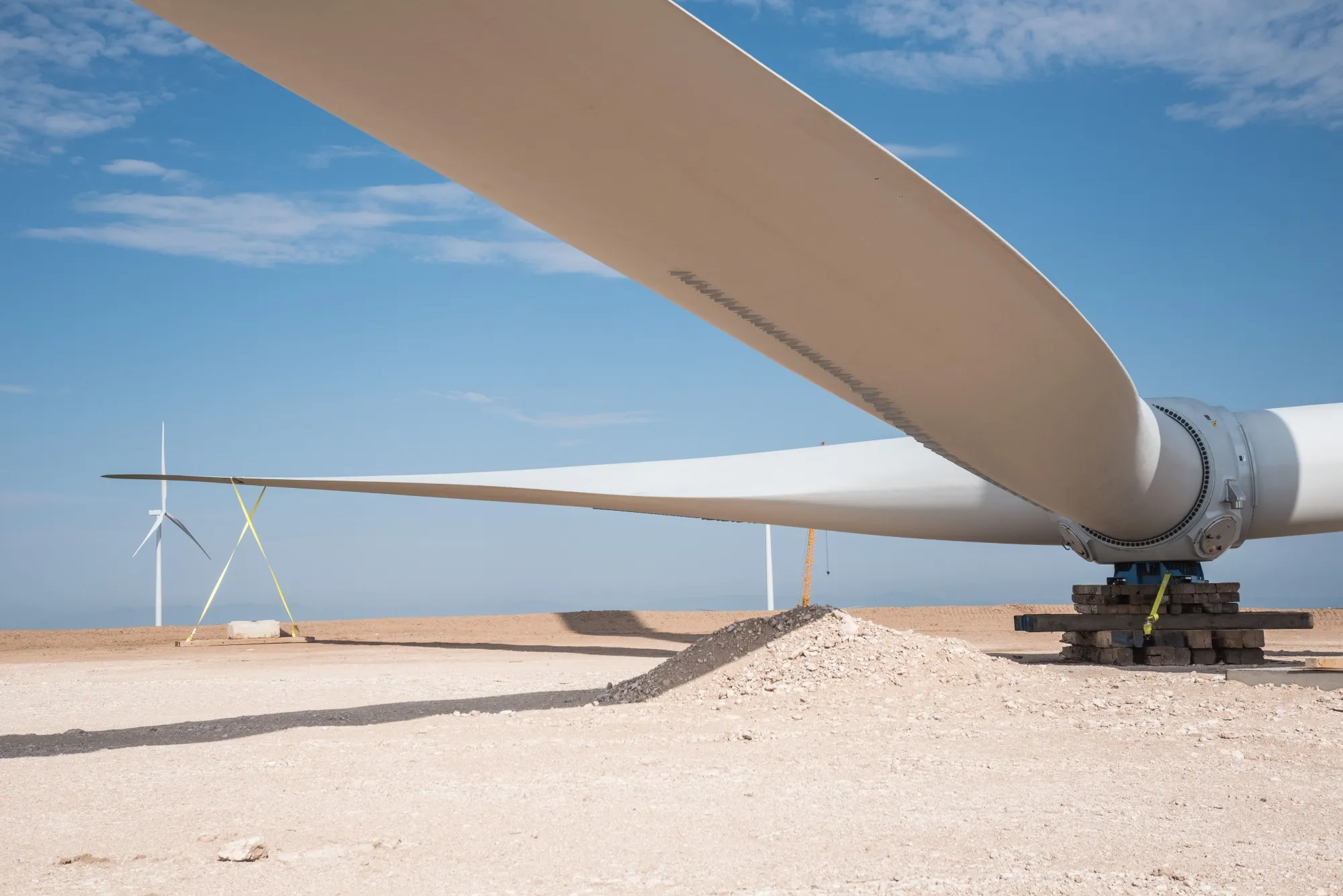 Construction At The Avangrid Renewables La Joya Wind Farm