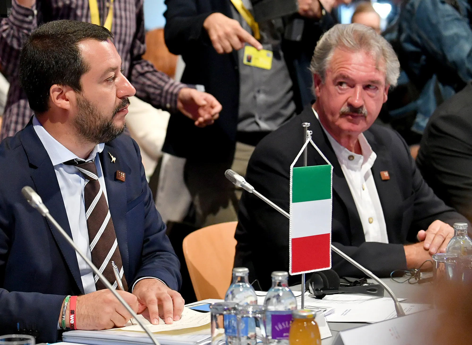 Jean Asselborn and Matteo Salvini meet in Austria on July 12.