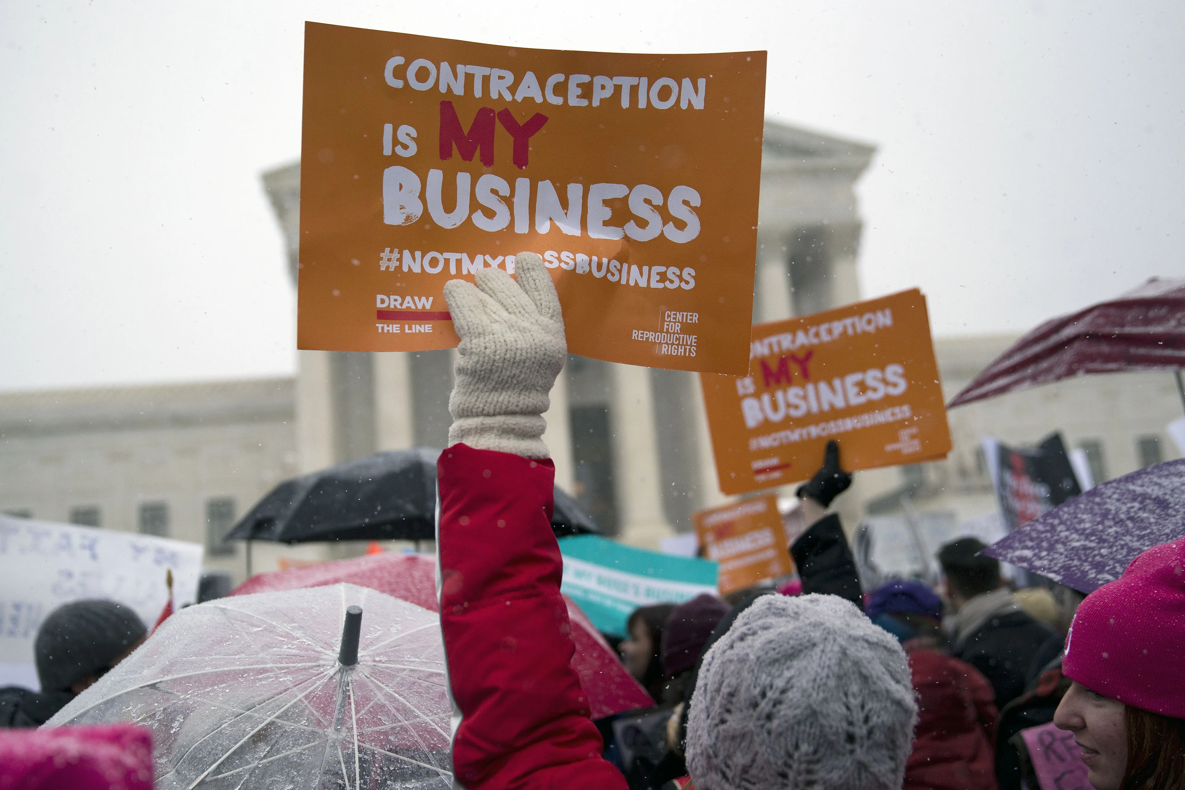 Is Hobby Lobby selling cross-stitch kits or its founder's views on contraception? Photographer: Andrew Harrer/Bloomberg