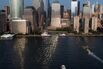 Aerials Of New York And New Jersey Infrastructure As Stocks Rally With Gold, Dollar Falls On Fed Rate View