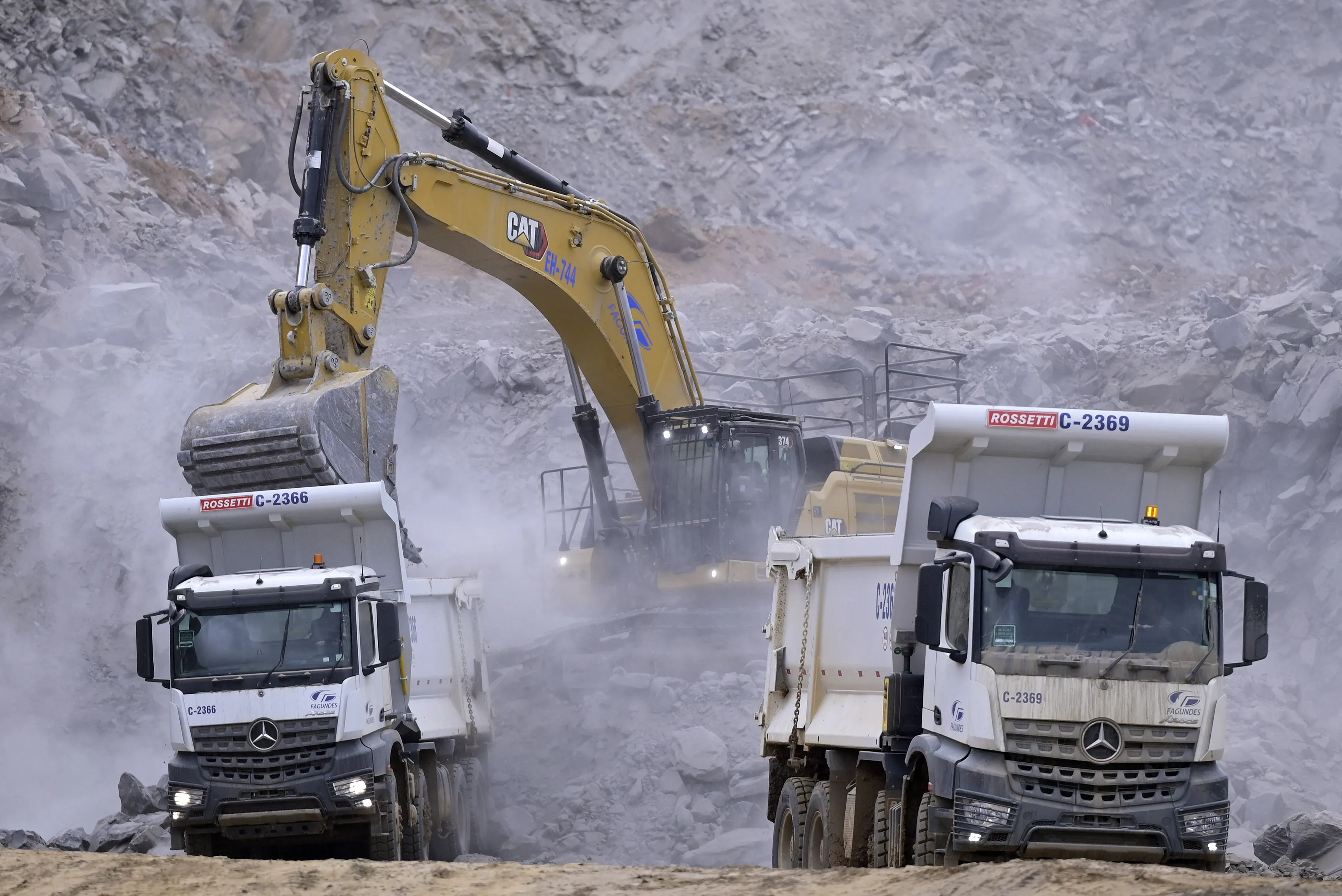 Operations at the Grota do Cirilo lithium project in 2023.