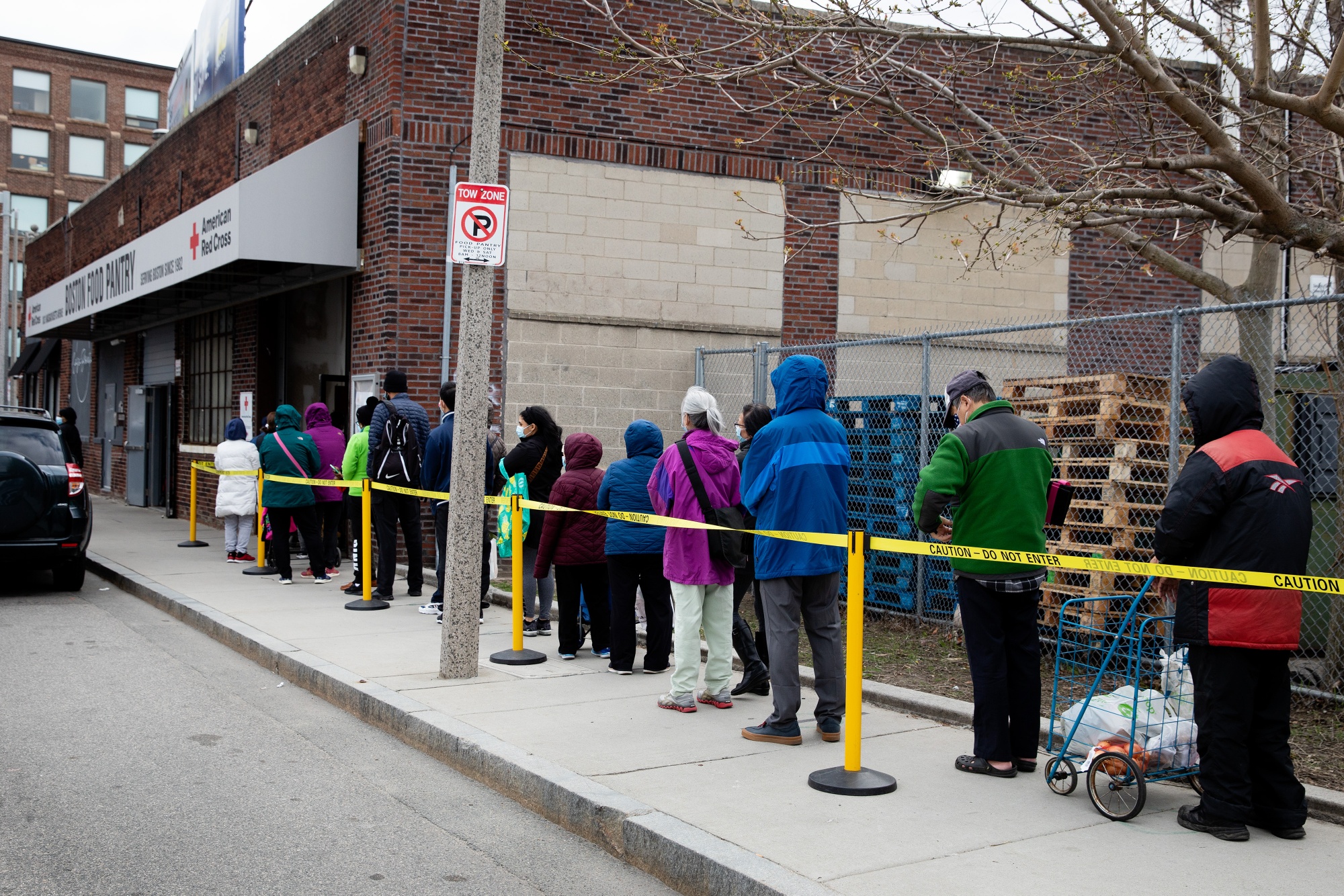 The number of people filing into Boston’s American Red Cross Food Pantry on some days now exceeds the worst periods of the pandemic economic crisis.