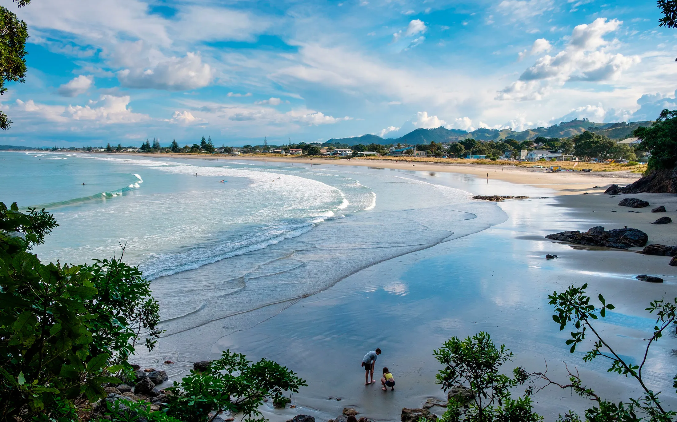 Waihi Beach in New Zealand.
