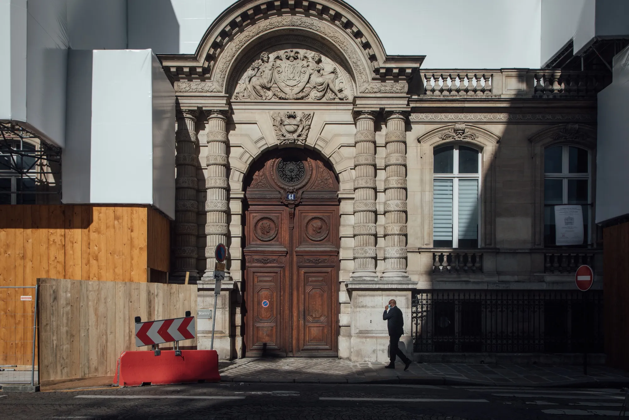 The entrance to Morgan Stanley’s office in Paris,&nbsp;which had been on track to become Europe’s post-Brexit financial center.