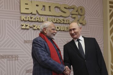 Narendra Modi and Vladimir Putin