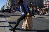 Shopper In London's West End As Inflation Hits Record High