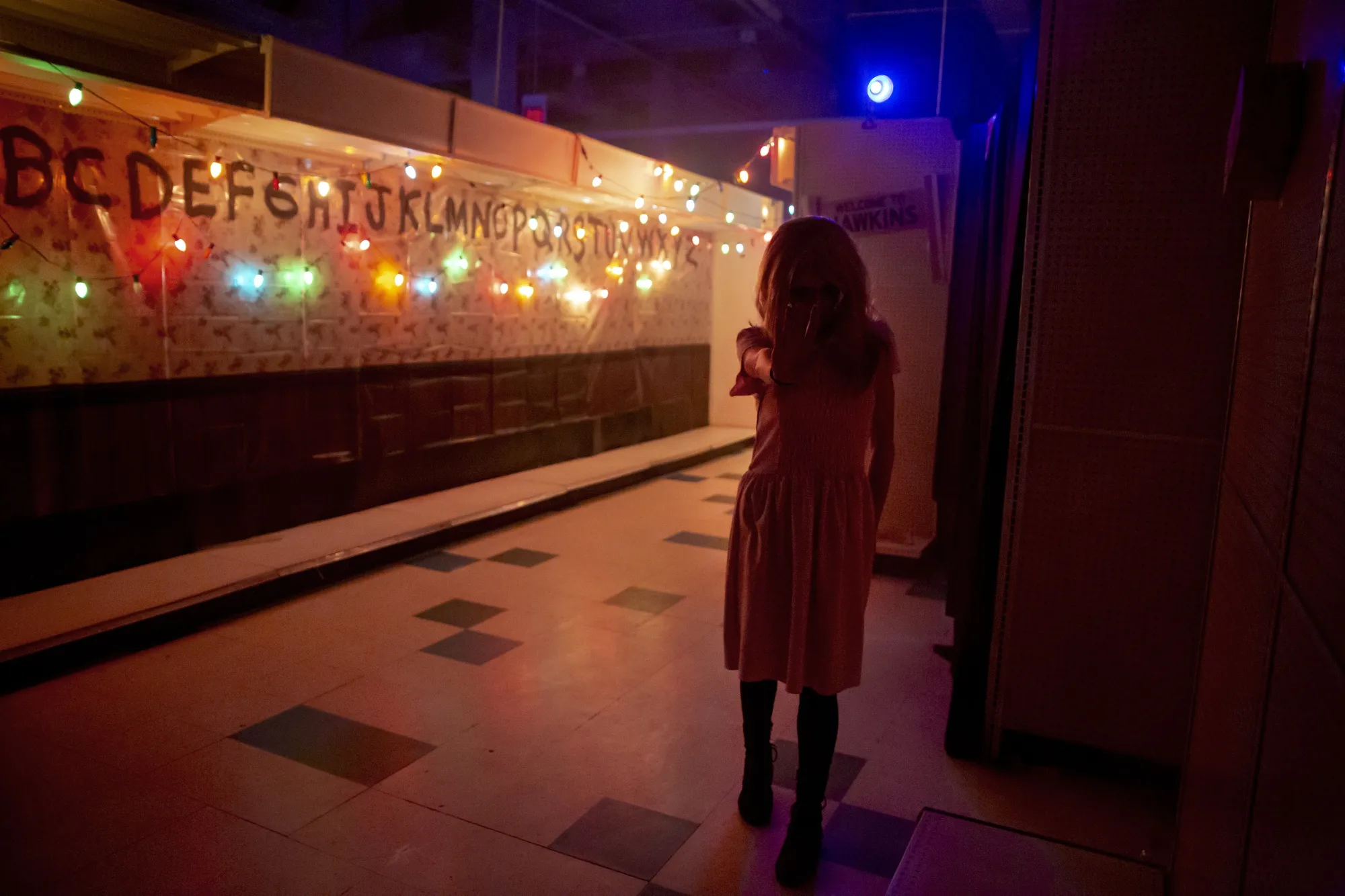 An actor approaches&nbsp;guests at the “Zombies Are Back” Haunted House in Queens, New York on Oct. 24.&nbsp;