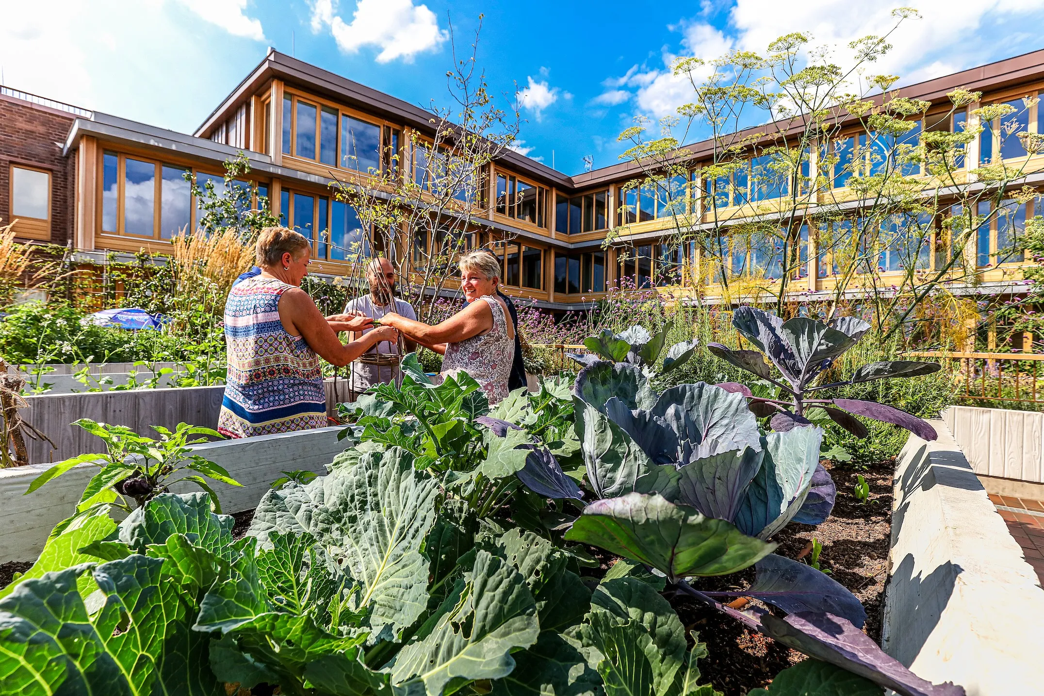 Communal&nbsp;spaces at&nbsp;Appleby Blue Almshouse link the complex’s senior residents with their neighbords.
