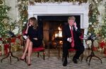 トランプ大統領(右)とメラニア夫人(左)