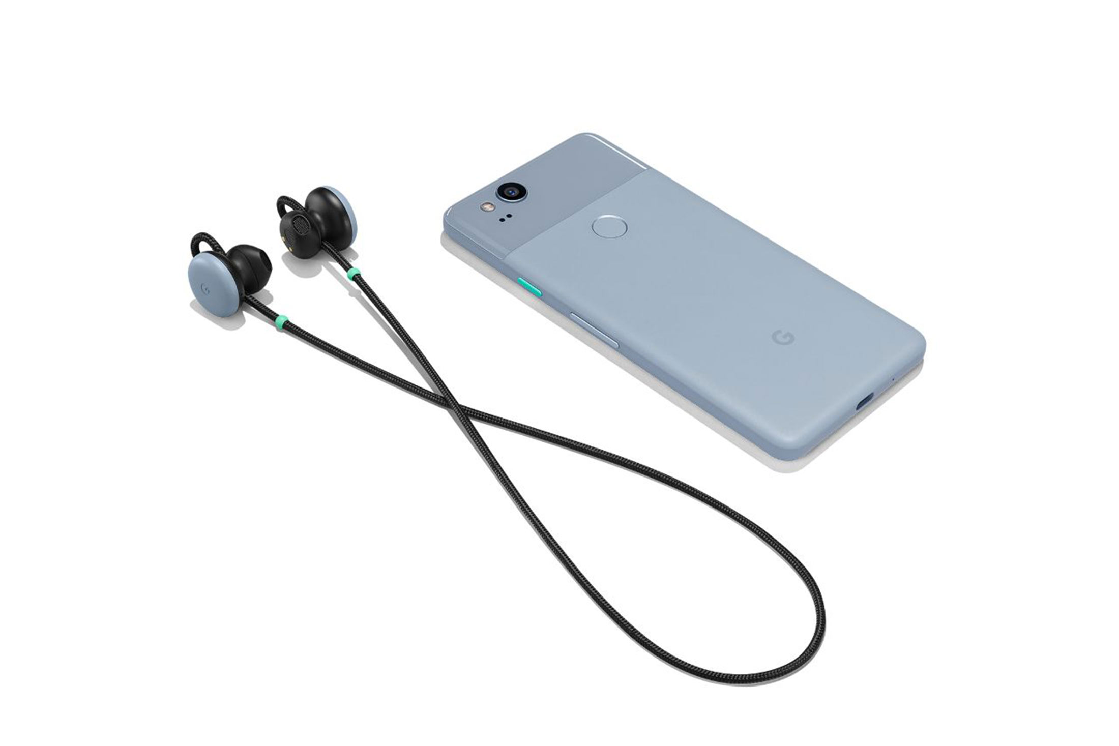 Google's Pixel Buds and Pixel 2

