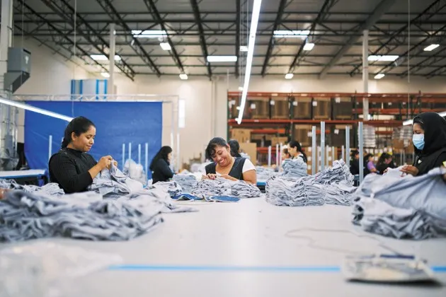 An Everlane supplier in California