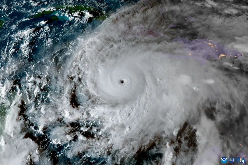 Hurricane Melissa churns in the Caribbean late on Sunday, Oct.&nbsp;26.