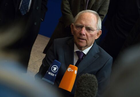German Finance Minister Wolfgang Schaeuble