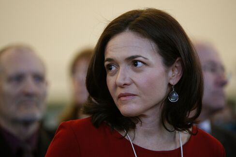 Facebook CEO Sheryl Sandberg