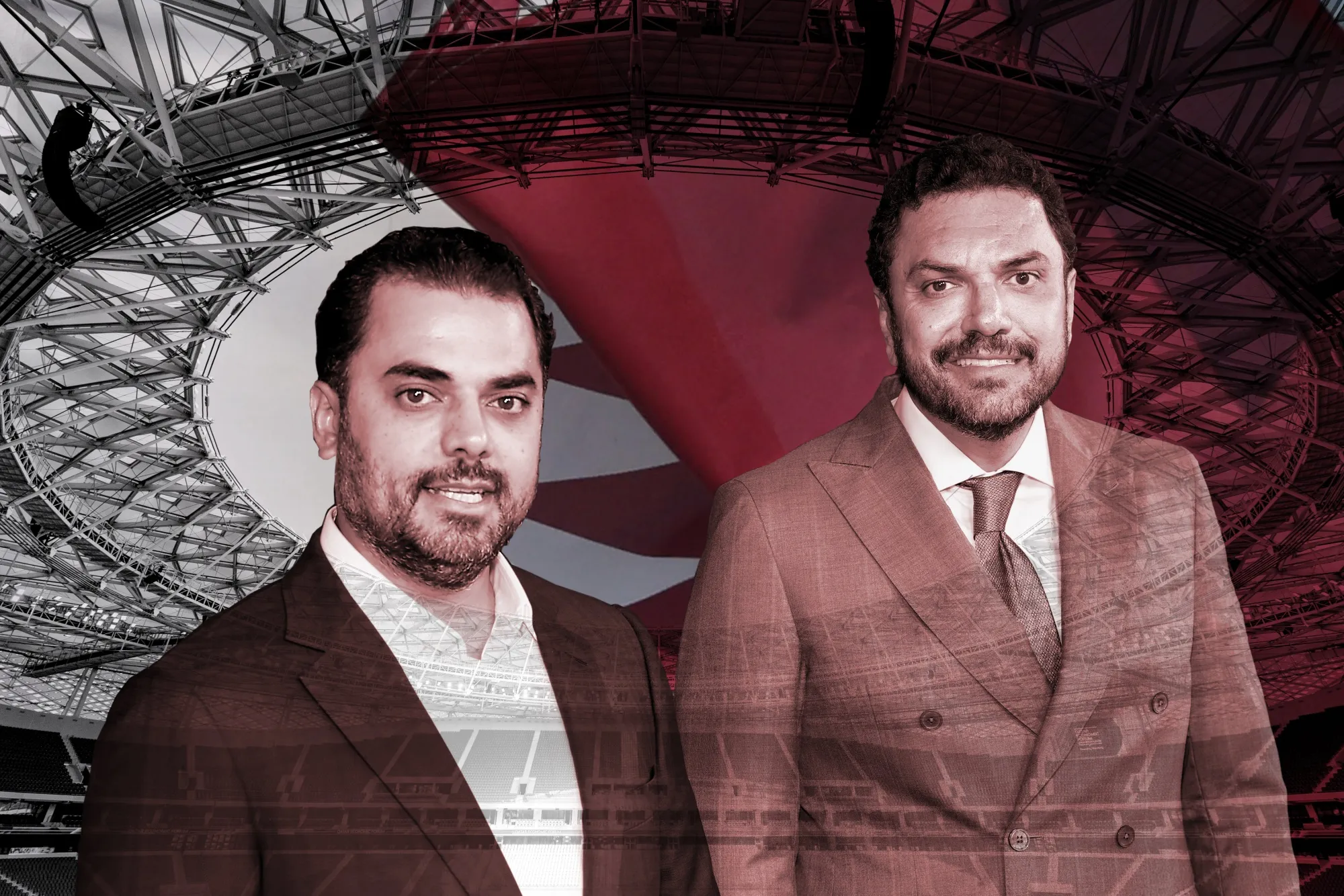 Brothers Ramez&nbsp;Al-Khayyat, left, and Moutaz&nbsp;Al-Khayyat are naturalized Qataris originally hailing from Syria.