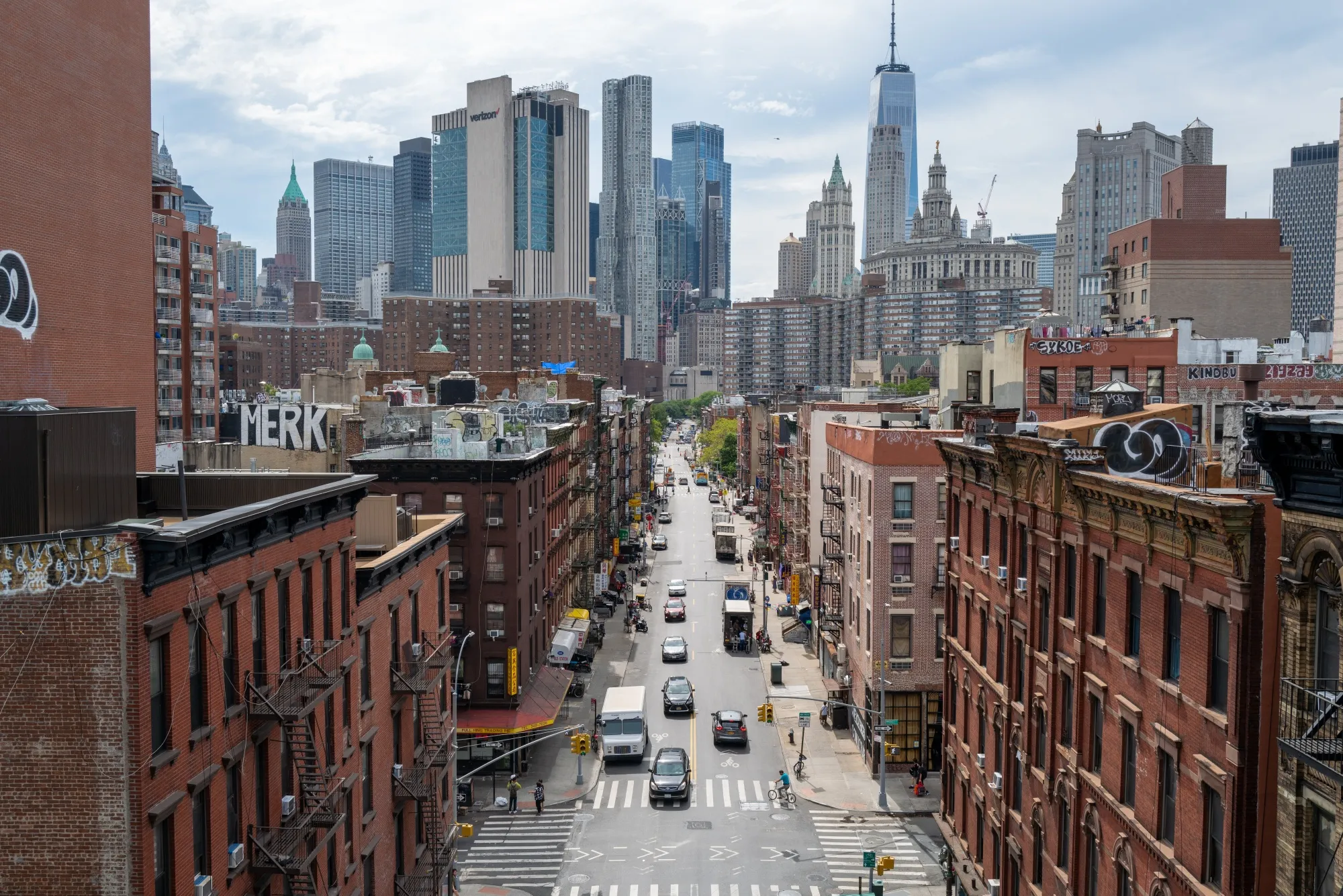 Apartment buildings&nbsp;in New York.