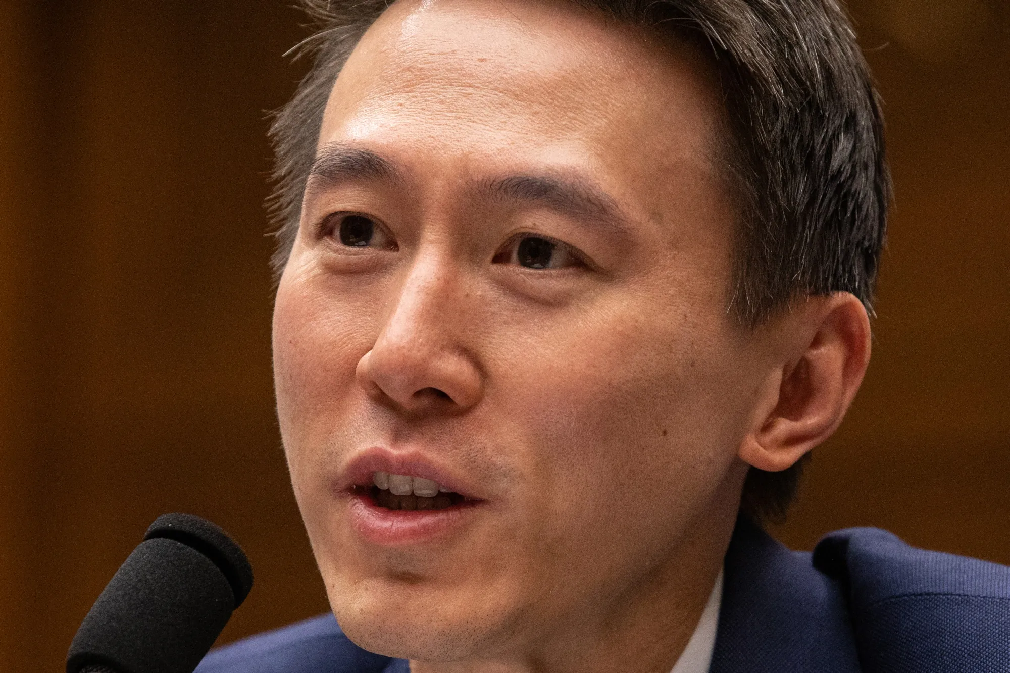 Shou Chew, chief executive officer of TikTok Inc., during a House panel hearing.