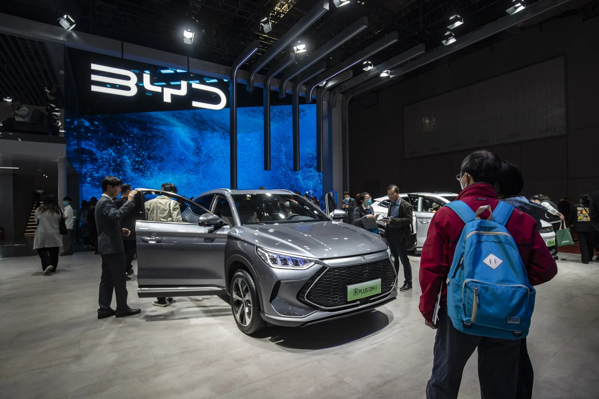A BYD Co. Song electric vehicle at the Shanghai Auto Show in Shanghai, China, on April 24.