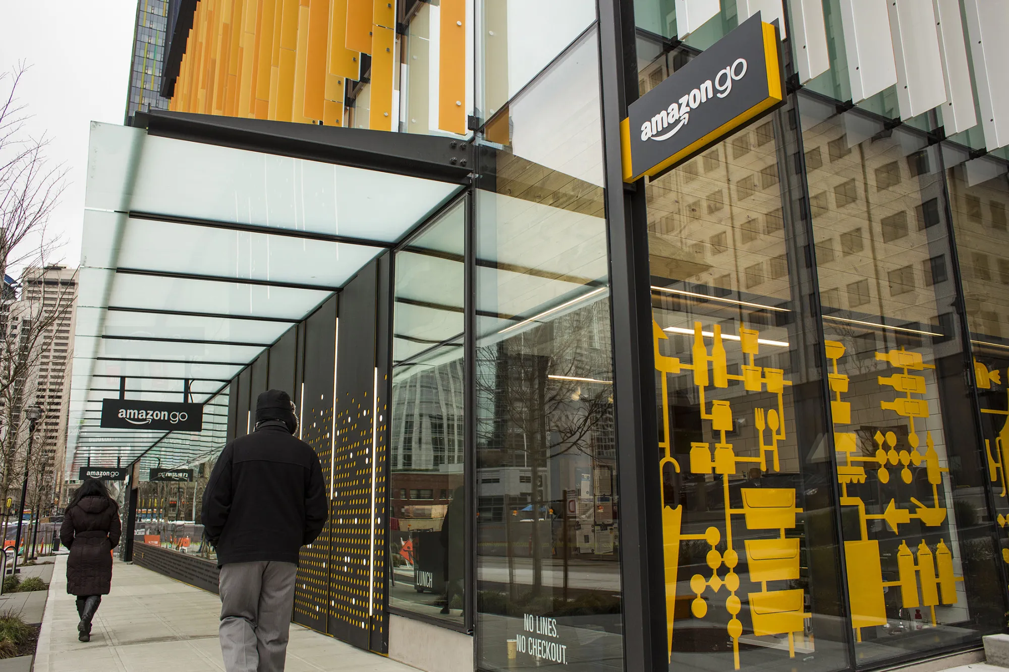 An Amazon Go store in Seattle, Washington.
