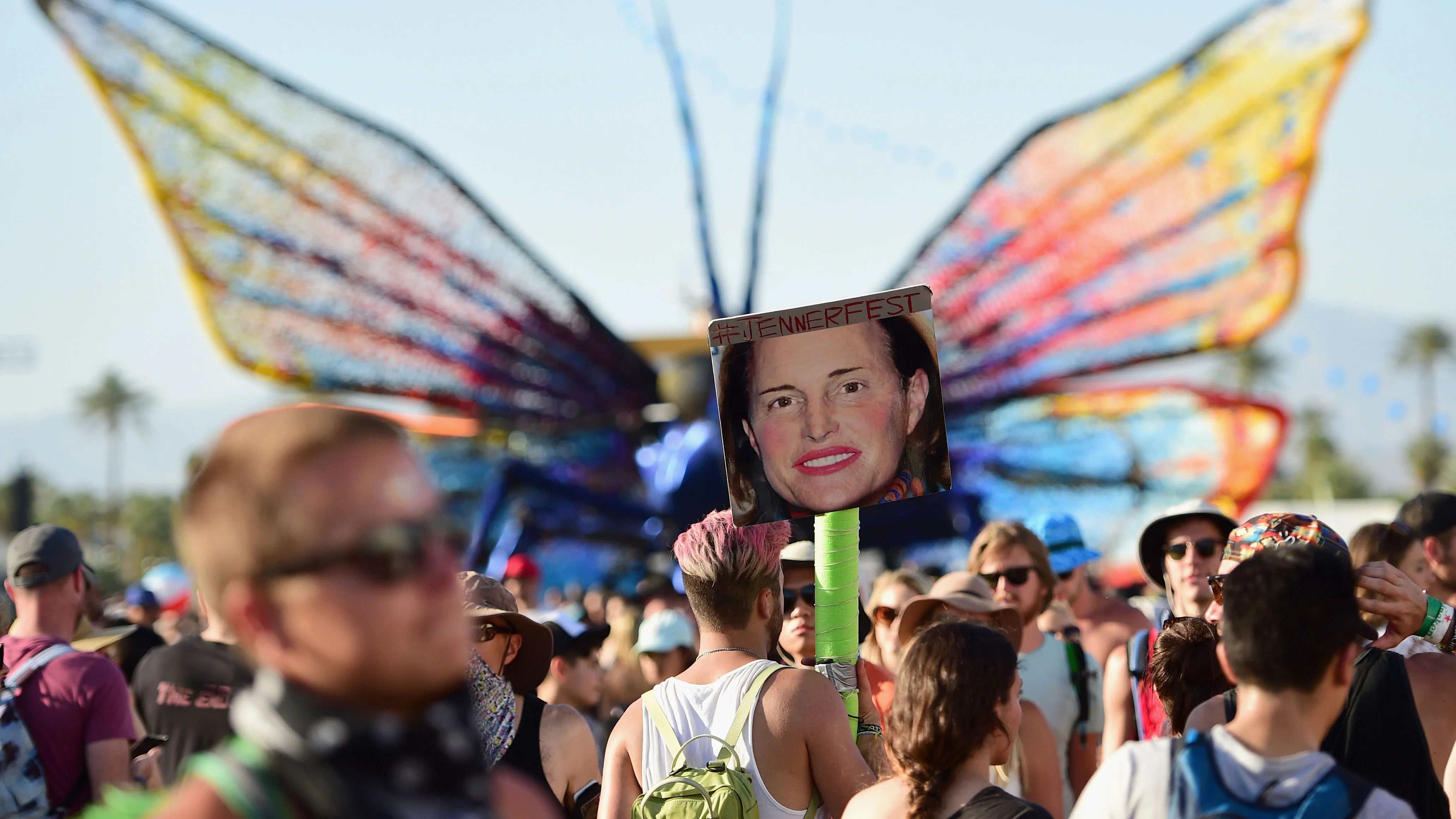Papilio Merraculous art installation by Poetic Kinetics is seen during day 3 of the 2015 Coachella Valley Music &amp; Arts Festival (Weekend 1) at the Empire Polo Club on April 12, 2015 in Indio, California.
